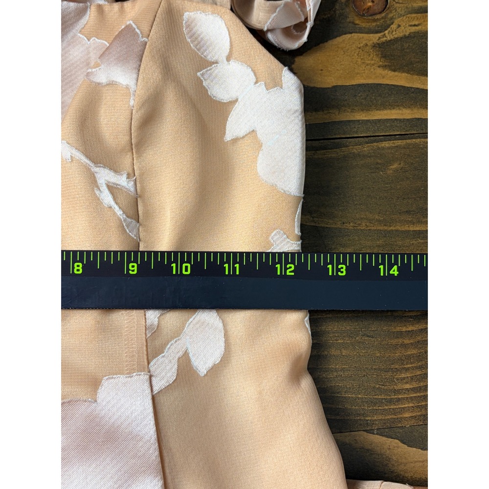 Show Me Your Mumu Edith Maxi Dress Womens S Nude Floral Burnout Tie Strap Formal - Picture 12 of 13